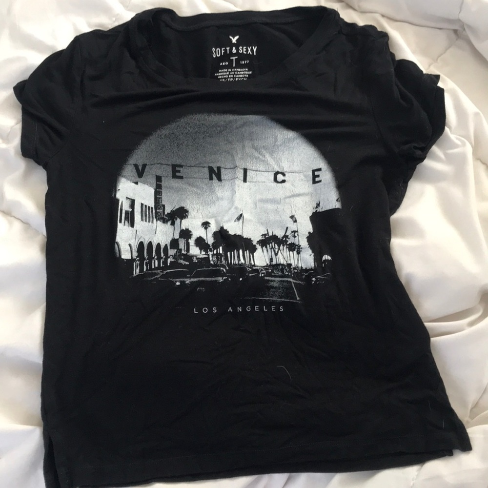 American eagle soft and sexy crop tee